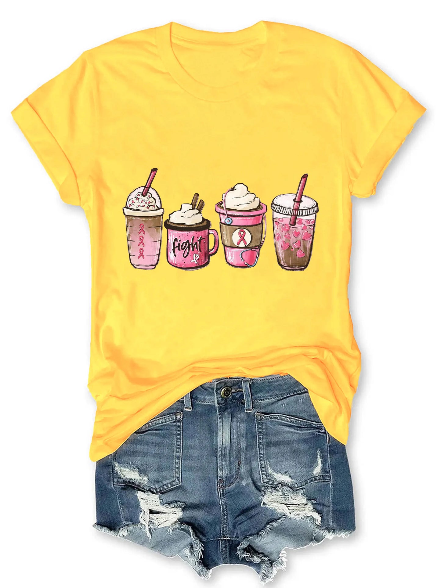 the CURE CAFE - Breast Cancer Warrior T-Shirt