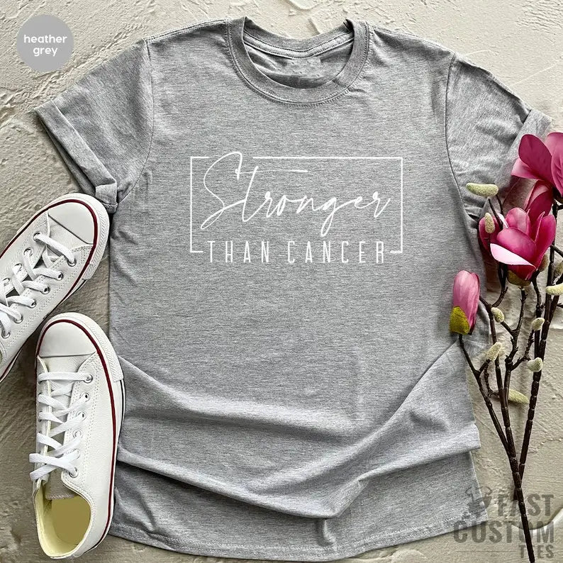 the STRONGER THAN CANCER - Cancer Survivor T-Shirt
