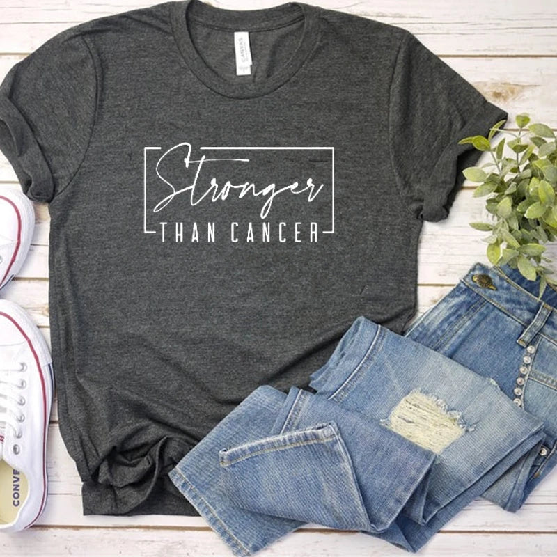 the STRONGER THAN CANCER - Cancer Survivor T-Shirt
