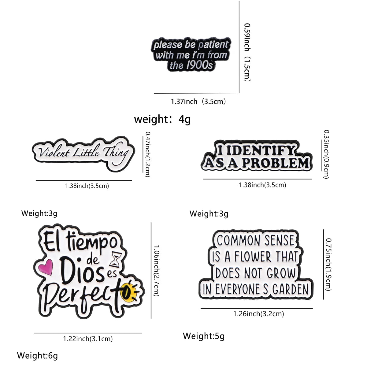 the FUNNY GIRL - Inspirational Sayings Enamel Pin, Funny Quotes Brooch Pins, Lapel Pins Badge Clothing Accessories Fashion Jewelry Gifts