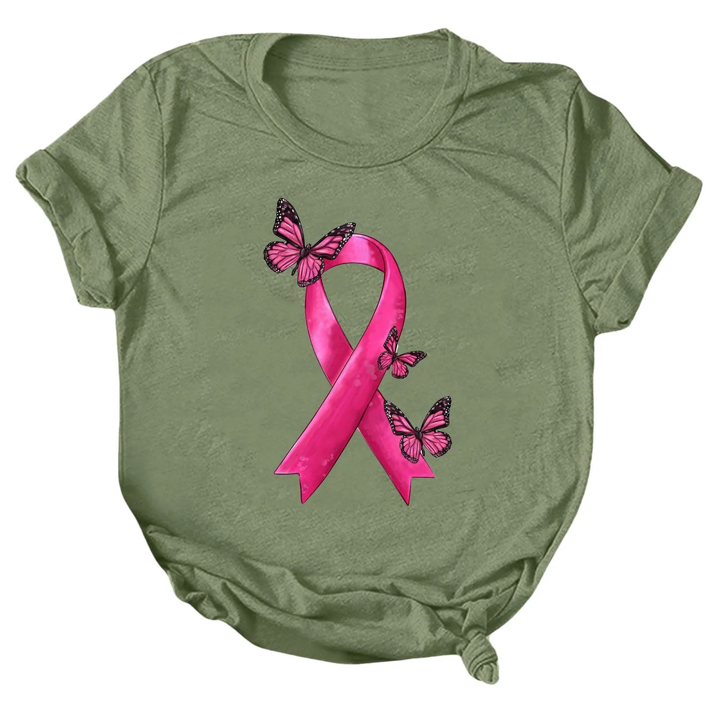 the STILETTO - Breast Cancer Graphic T-Shirts for Women Breast Cancer Awareness Tees
