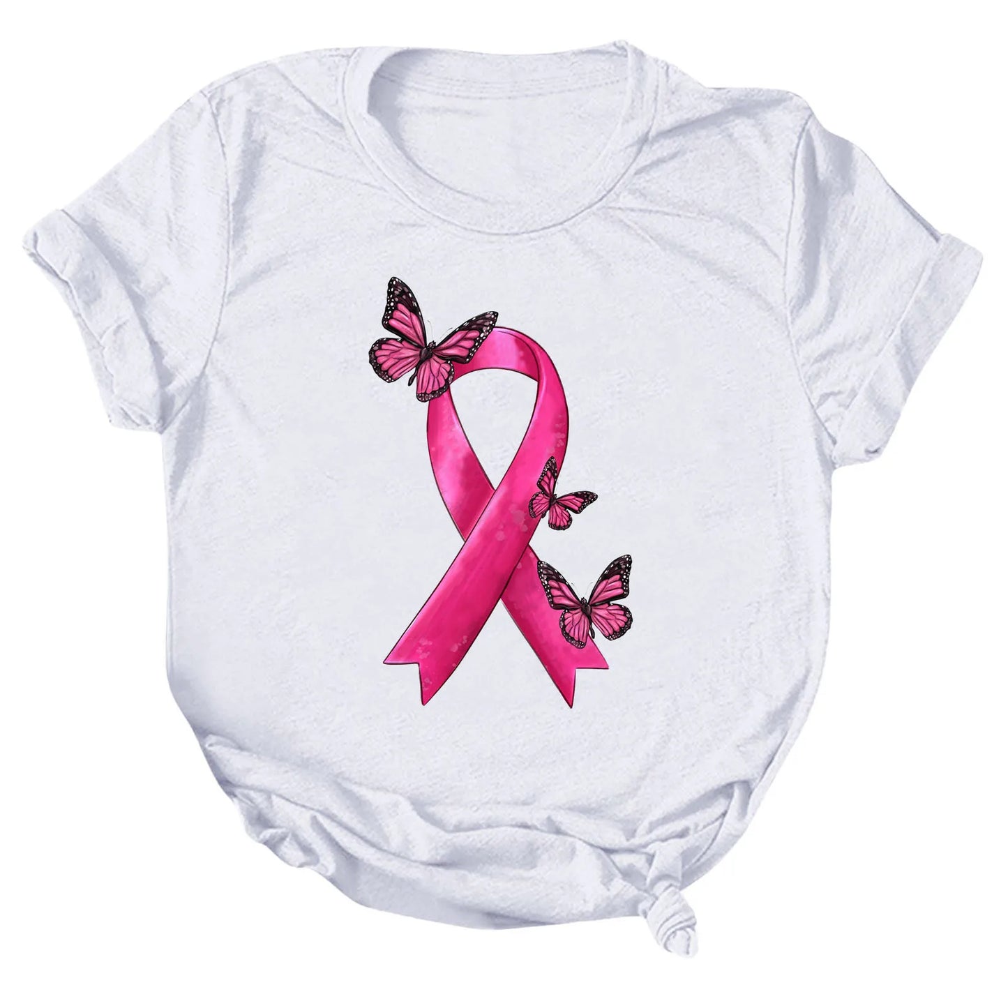 the STILETTO - Breast Cancer Graphic T-Shirts for Women Breast Cancer Awareness Tees