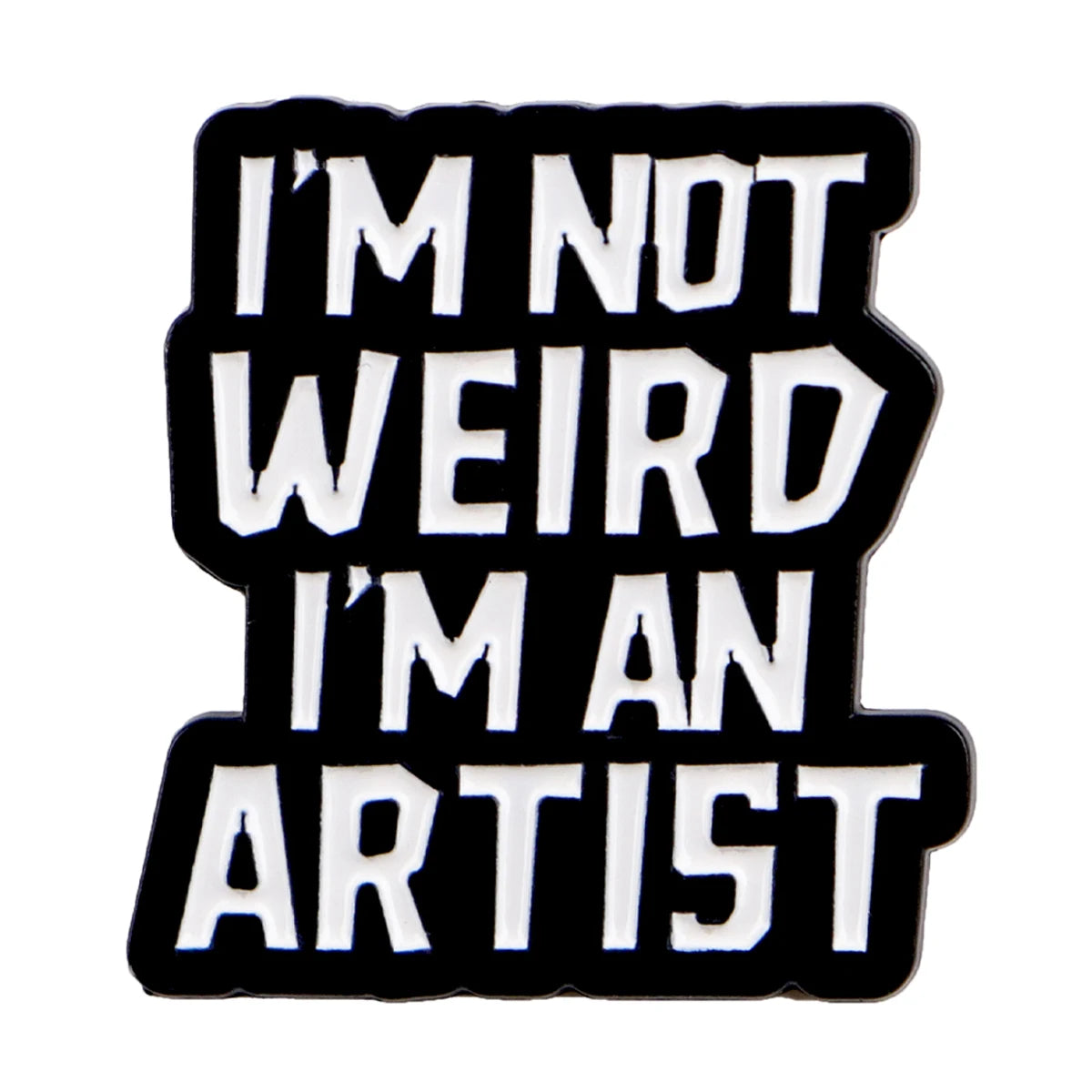 the STAY WEIRD - Funny Phrase Pin Badge Lapel Brooch Costume Accessories Fashion Jewelry Gifts