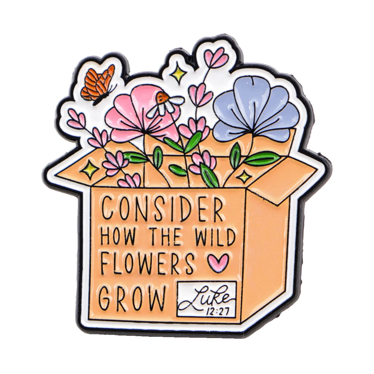 the BIBLE QUOTES - Jesus Bible Enamel Pins, Flowers Quotes Brooch Lapel Pin Badge, Clothing Accessories Fashion Jewelry Friend Gift