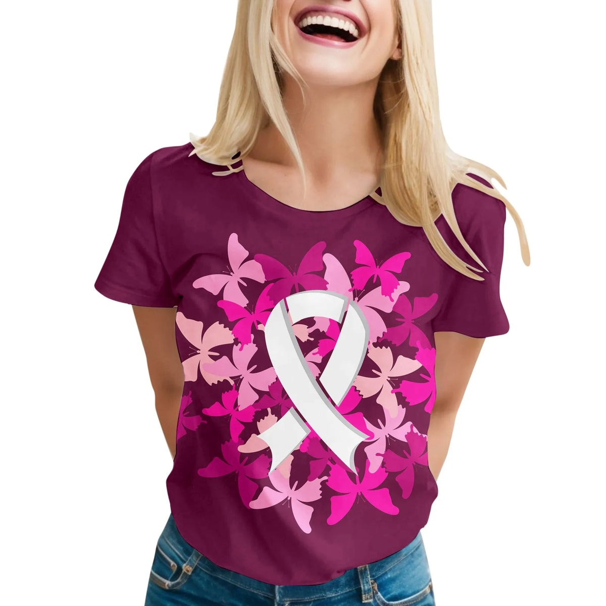 Bekky Ribbon the PINK RIBBON COLLECTION - Breast Cancer Awareness T-Shirts for Wome ...