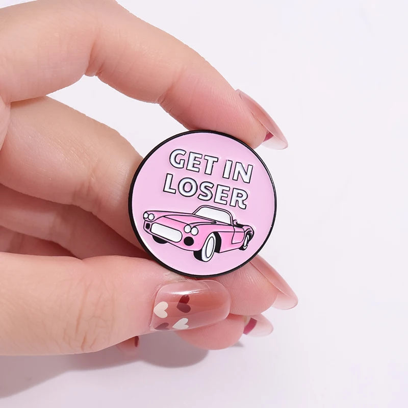 the MEAN GIRLS - Enamel Pins Custom Brooches Lapel Badges Cartoon Campus Youth Movie Jewelry Gift for Friends