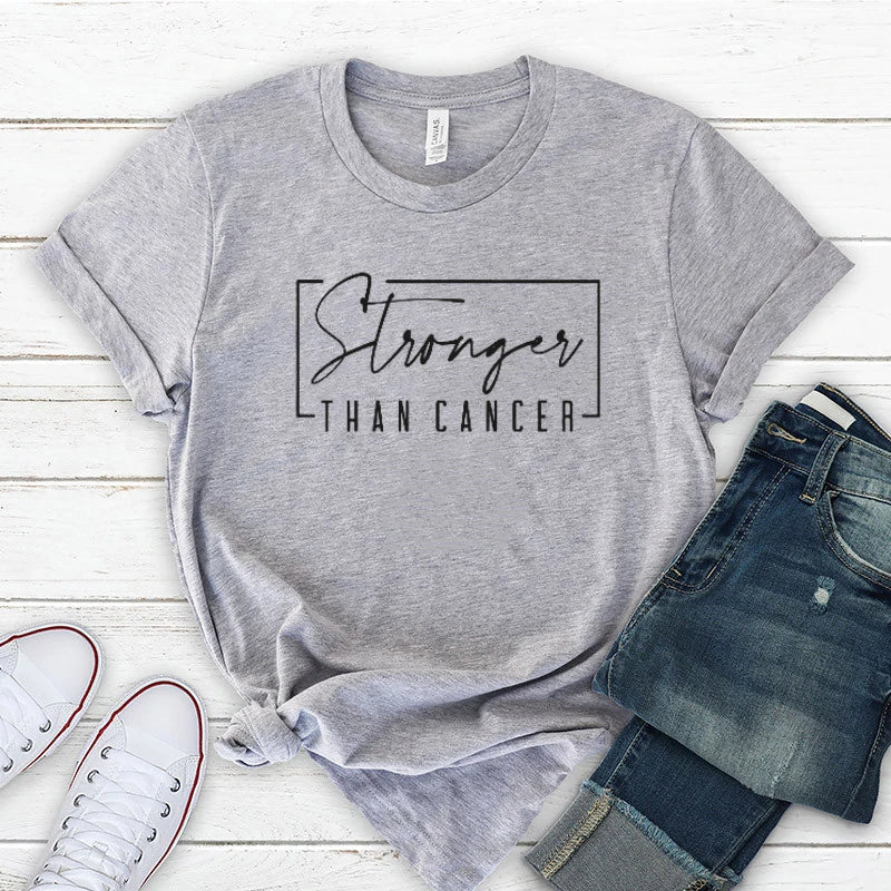 the STRONGER THAN CANCER - Cancer Survivor T-Shirt