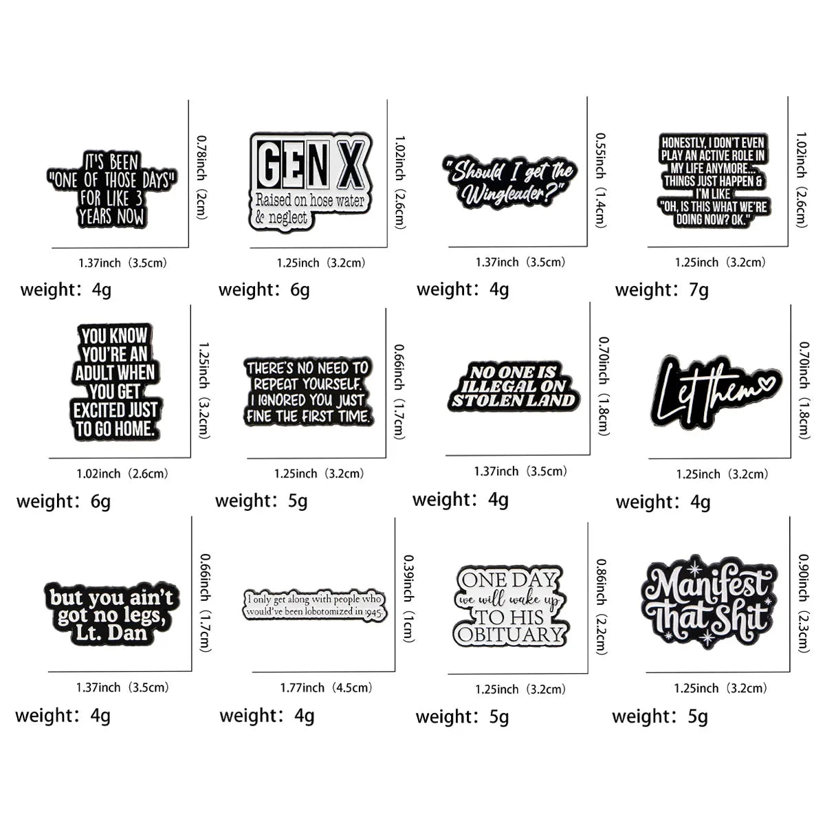 the GOLDEN GAL - Funny Metal Pin Women's Brooch Badge Costume Accessories Fashion Jewelry Gifts