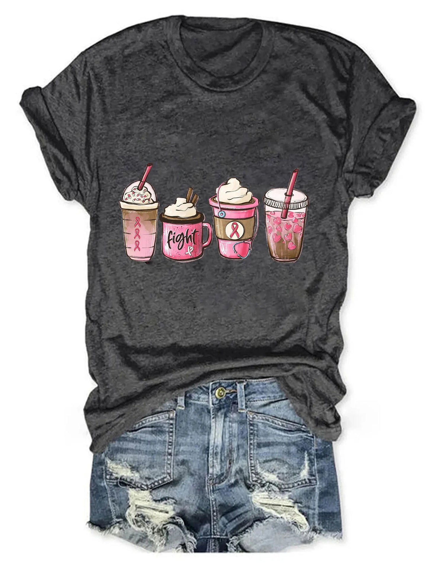 the CURE CAFE - Breast Cancer Warrior T-Shirt