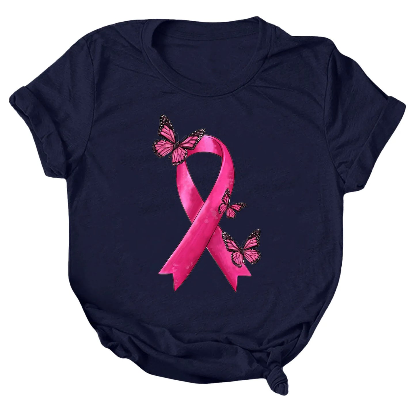 the STILETTO - Breast Cancer Graphic T-Shirts for Women Breast Cancer Awareness Tees