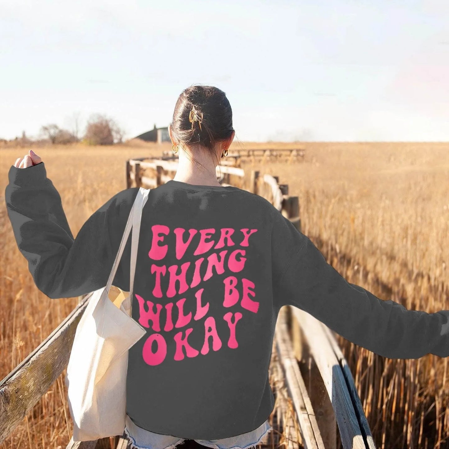 Autumn Hoodies For Women Long Sleeve Sweatshirt Casual Round Neck Loose Pullover Sudaderas Con Capucha Para Mujer