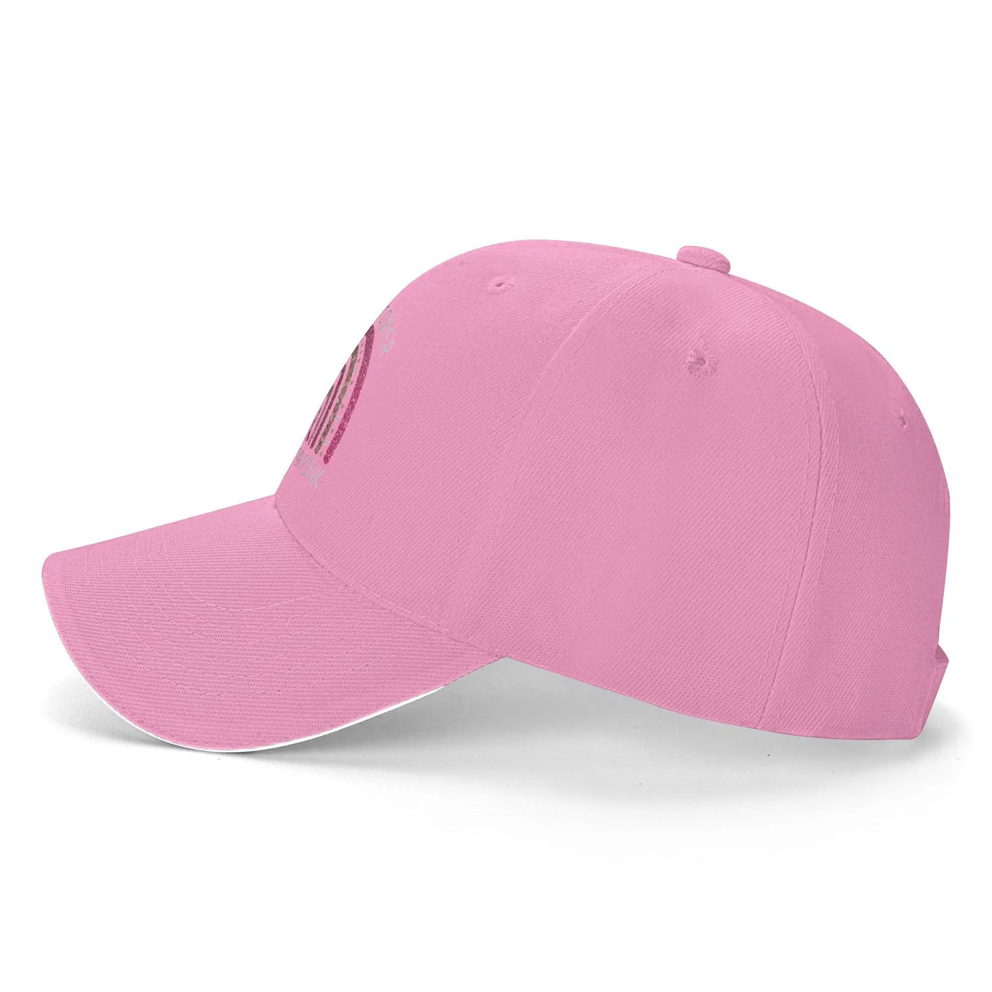 October We Wear Pink Rainbow Breast Cancer Awareness Ribbon Sandwich Cap Baseball Cap  Hat Adjustable Snapback Caps Hat Caps