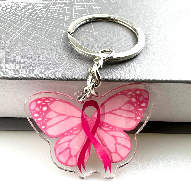Bekky Ribbon the PINK RIBBON BUTTERFLY - Prevention of Breast Cancer Pink Ribbon Ke ...
