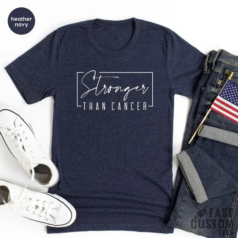 the STRONGER THAN CANCER - Cancer Survivor T-Shirt