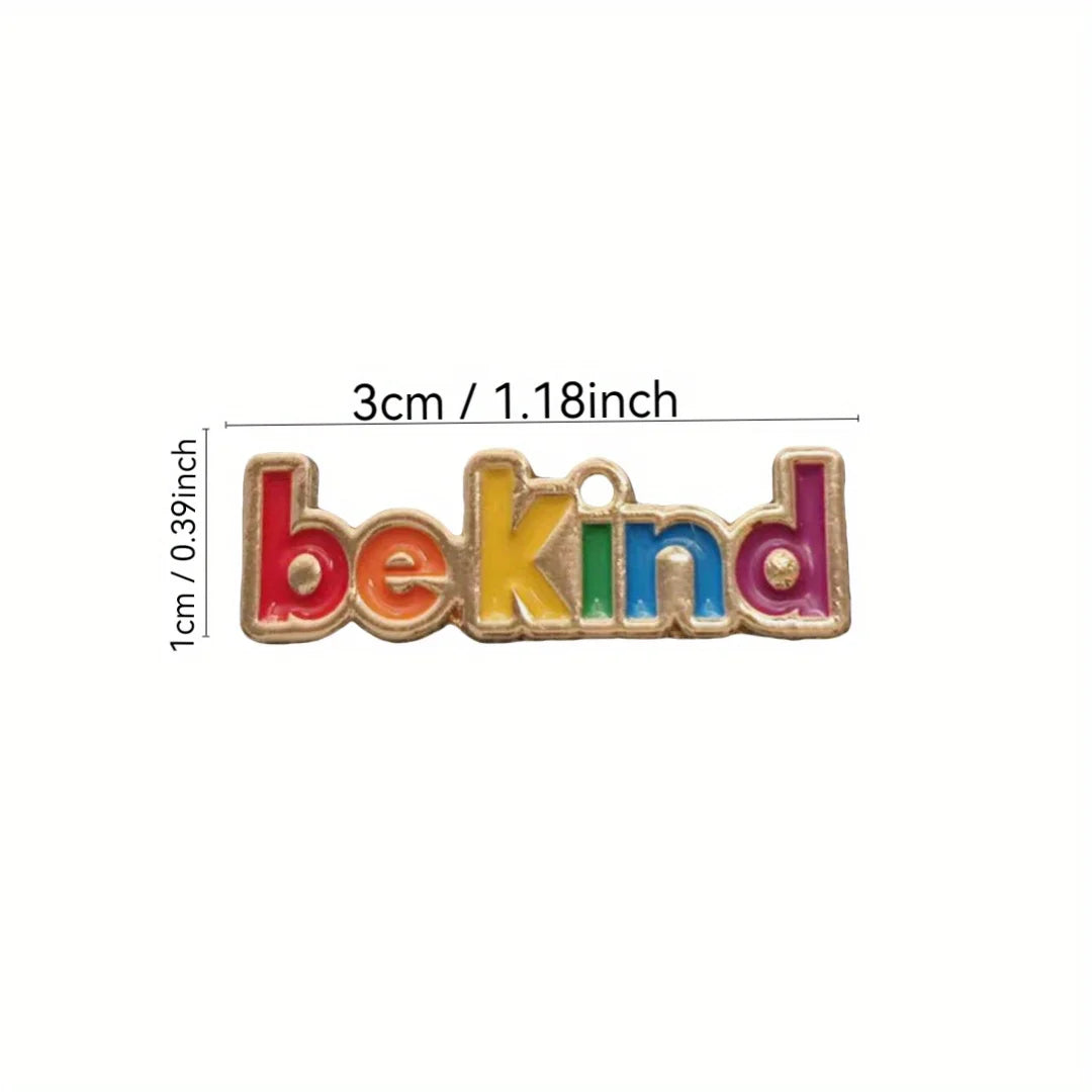 Be Kind Rainbow Enamel Pin Brooch - 1 Piece Fashion Accessory for Men & Women Clothing Bags