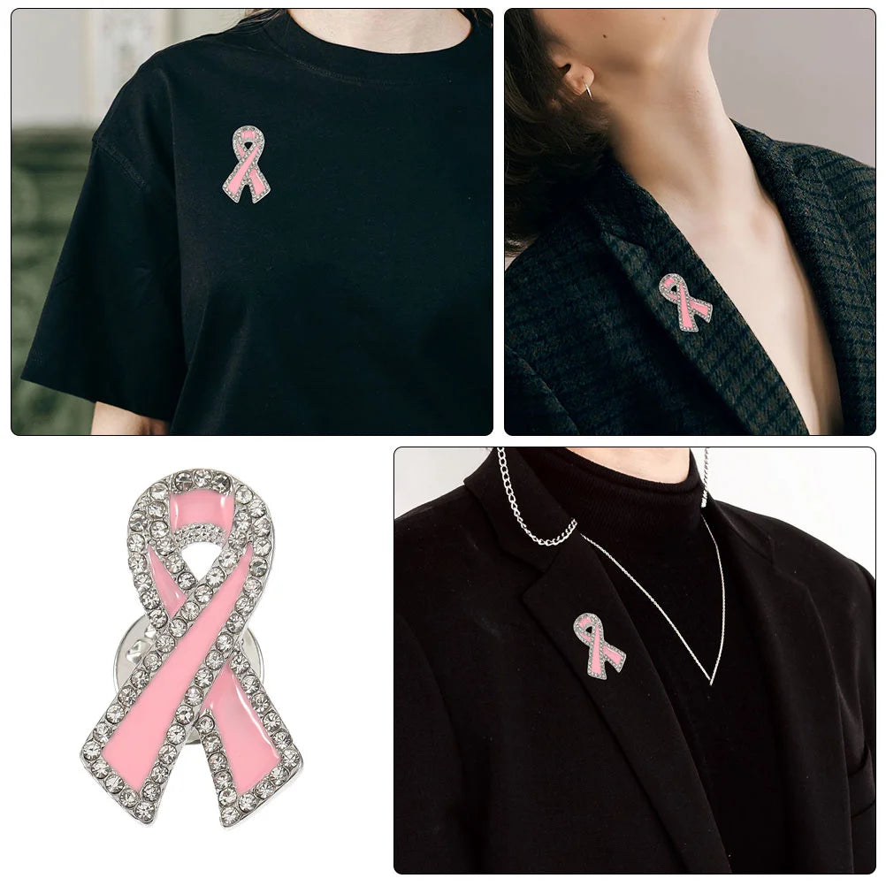 the PINK RIBBON - Breast Cancer Awareness Lapel Pin/Brooch