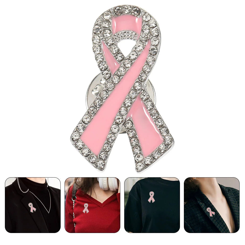 the PINK RIBBON - Breast Cancer Awareness Lapel Pin/Brooch