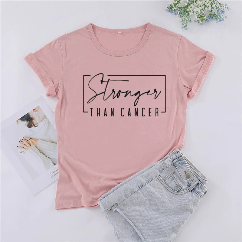 the STRONGER THAN CANCER - Cancer Survivor T-Shirt