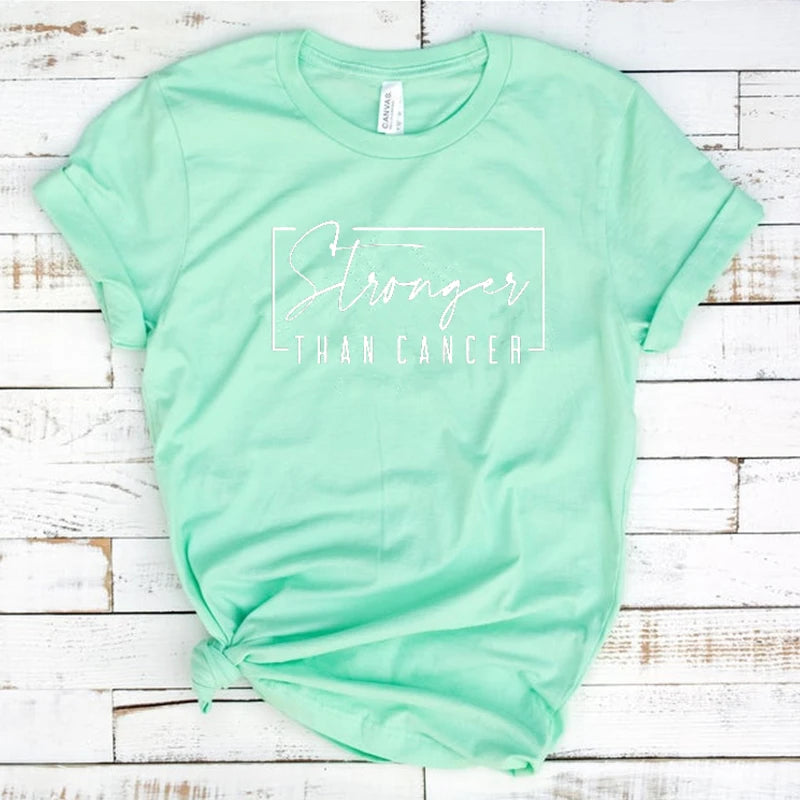 the STRONGER THAN CANCER - Cancer Survivor T-Shirt