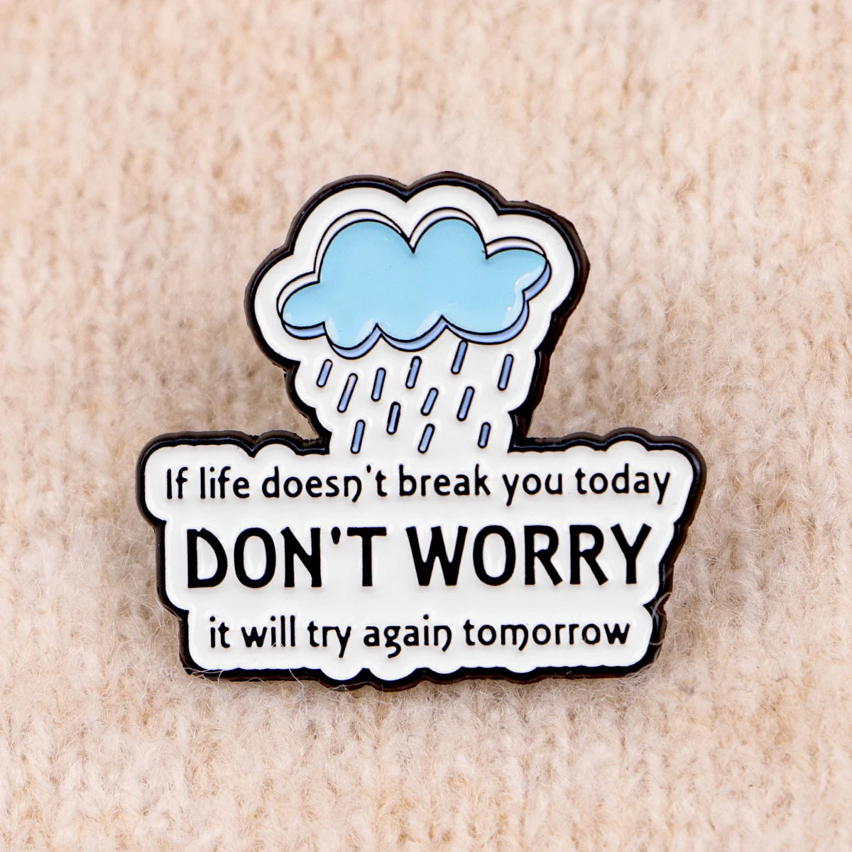 the STAY WEIRD - Funny Phrase Pin Badge Lapel Brooch Costume Accessories Fashion Jewelry Gifts