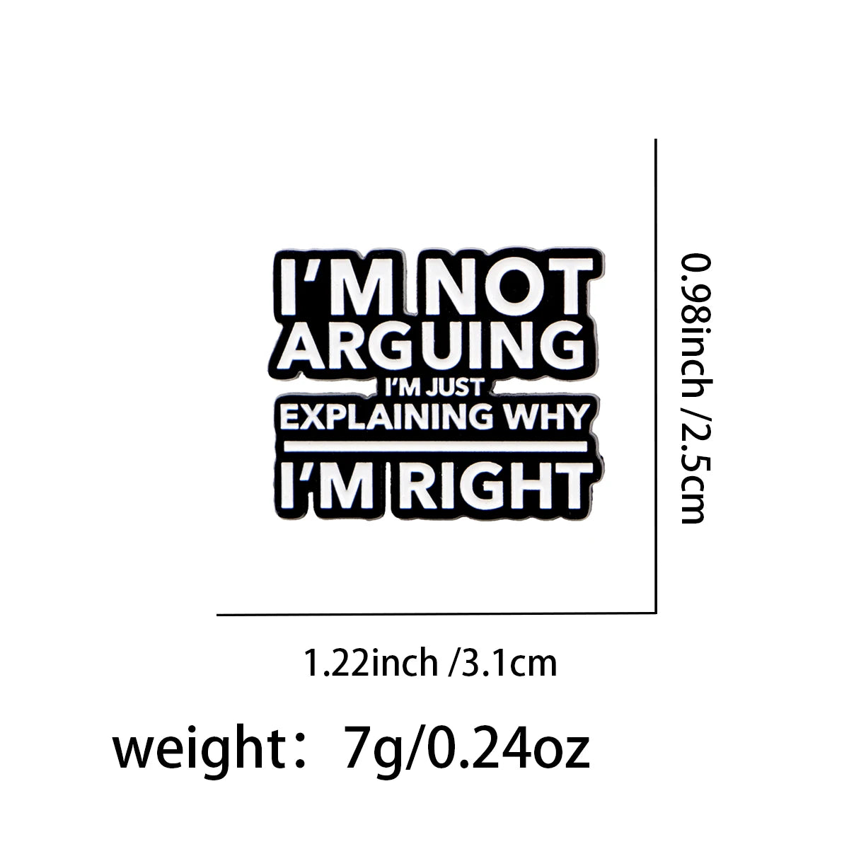 the FUNNY GIRL - Inspirational Sayings Enamel Pin, Funny Quotes Brooch Pins, Lapel Pins Badge Clothing Accessories Fashion Jewelry Gifts