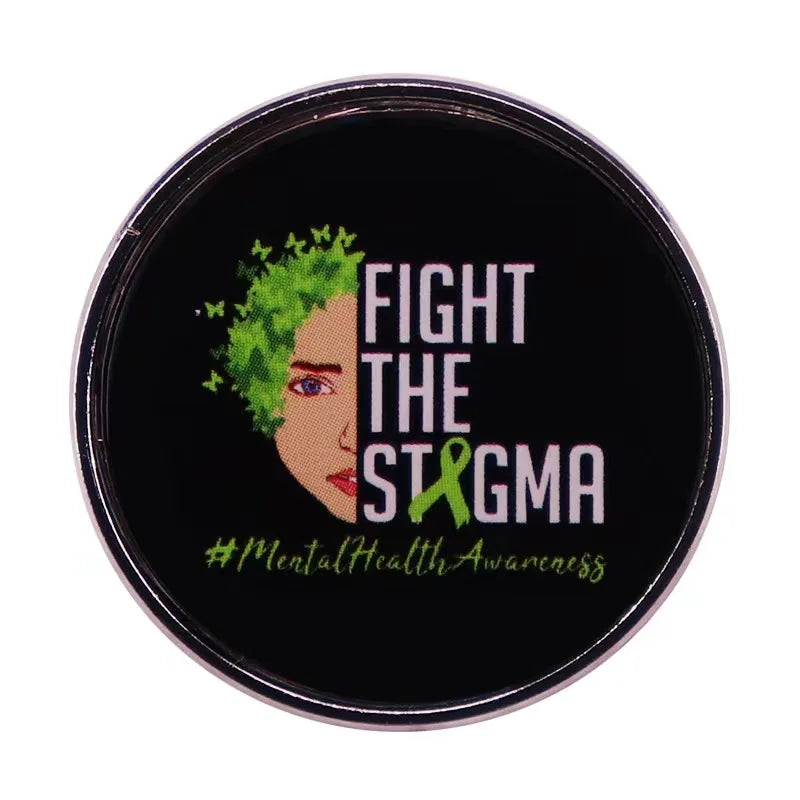 the OKIE-DOKIE - Fun Mental Health Awareness Badges, Self Anxiety Brooch Lapel Pins for Fashion, Women Jewelry Accessories