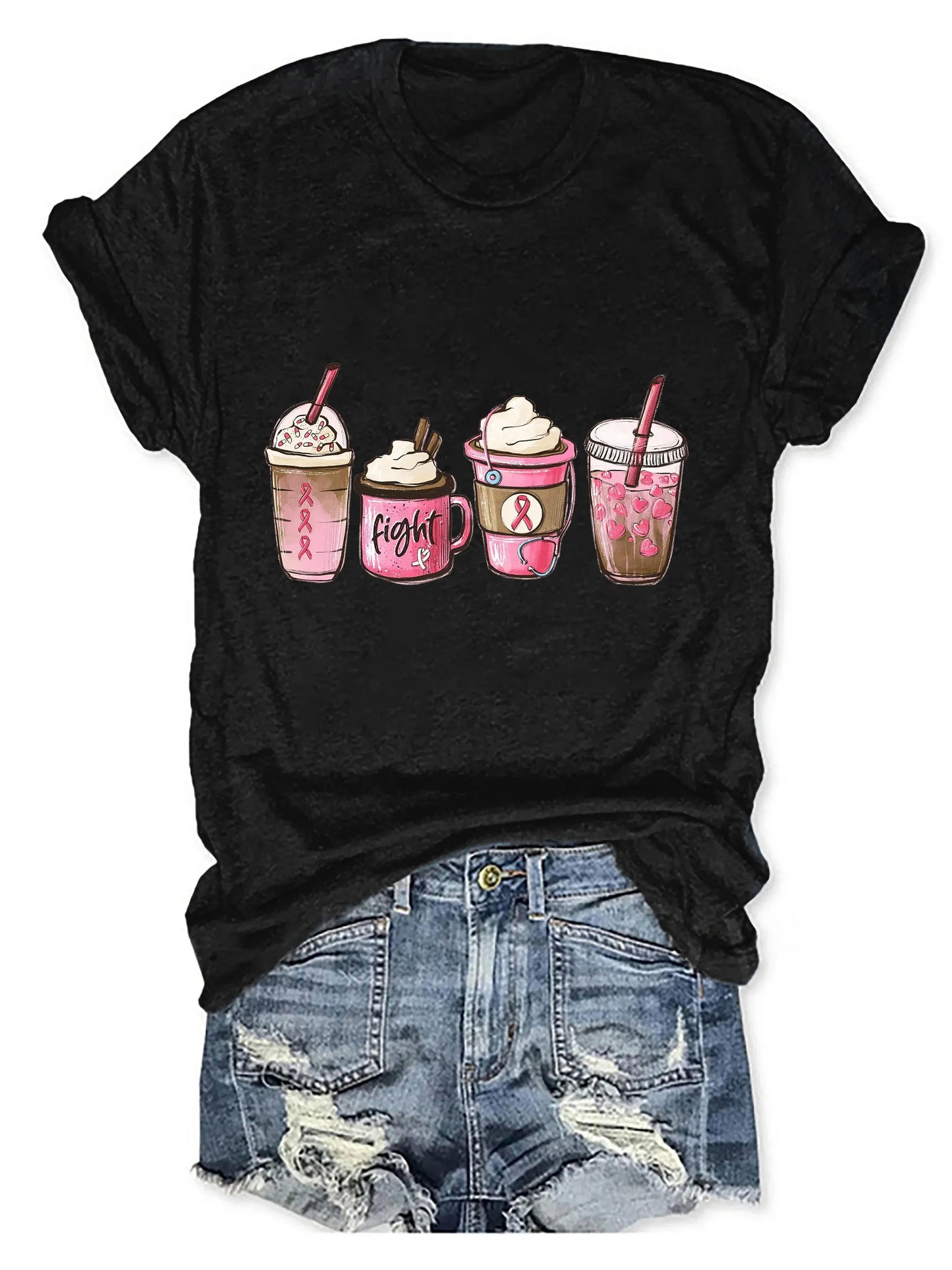 the CURE CAFE - Breast Cancer Warrior T-Shirt