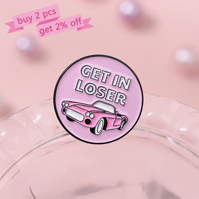 the MEAN GIRLS - Enamel Pins Custom Brooches Lapel Badges Cartoon Campus Youth Movie Jewelry Gift for Friends