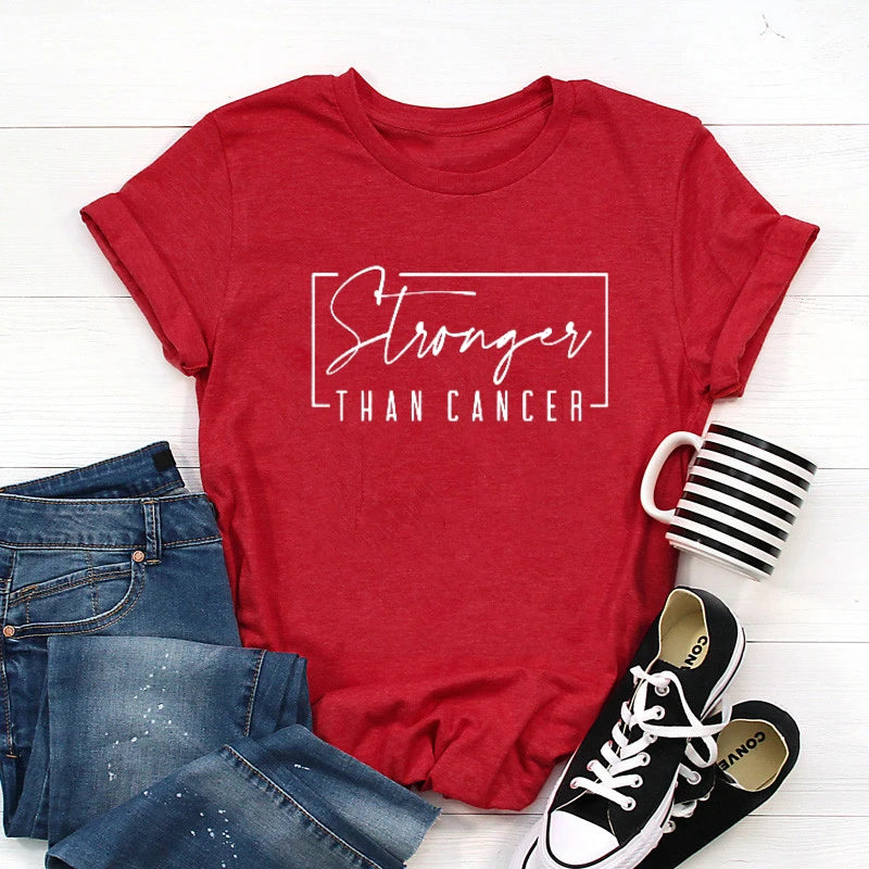 the STRONGER THAN CANCER - Cancer Survivor T-Shirt