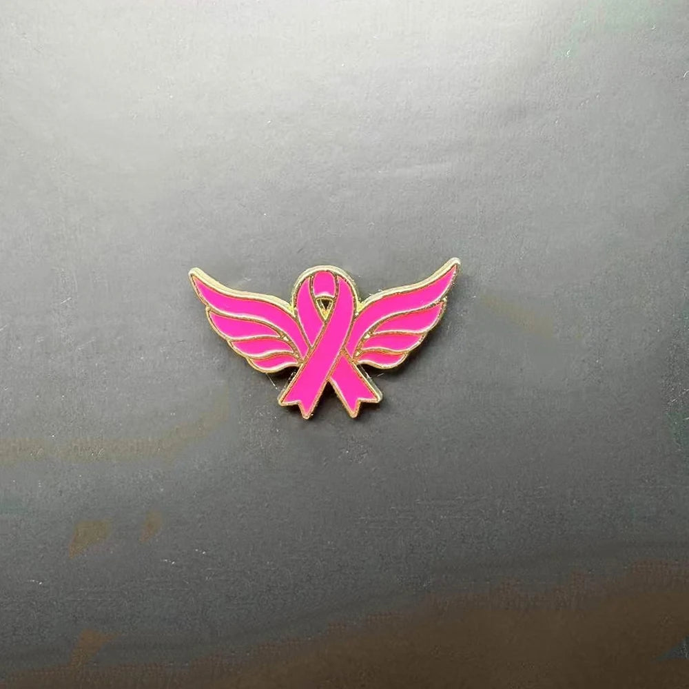 Breast Cancer Ribbon Brooch Breast Cancer Pin Breast Cancer Awareness Pin Pink Ribbon Badge For Support Fashion Accessories