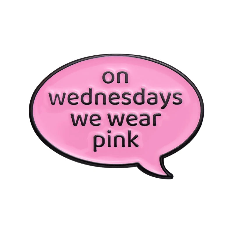 the MEAN GIRLS - Enamel Pins Custom Brooches Lapel Badges Cartoon Campus Youth Movie Jewelry Gift for Friends