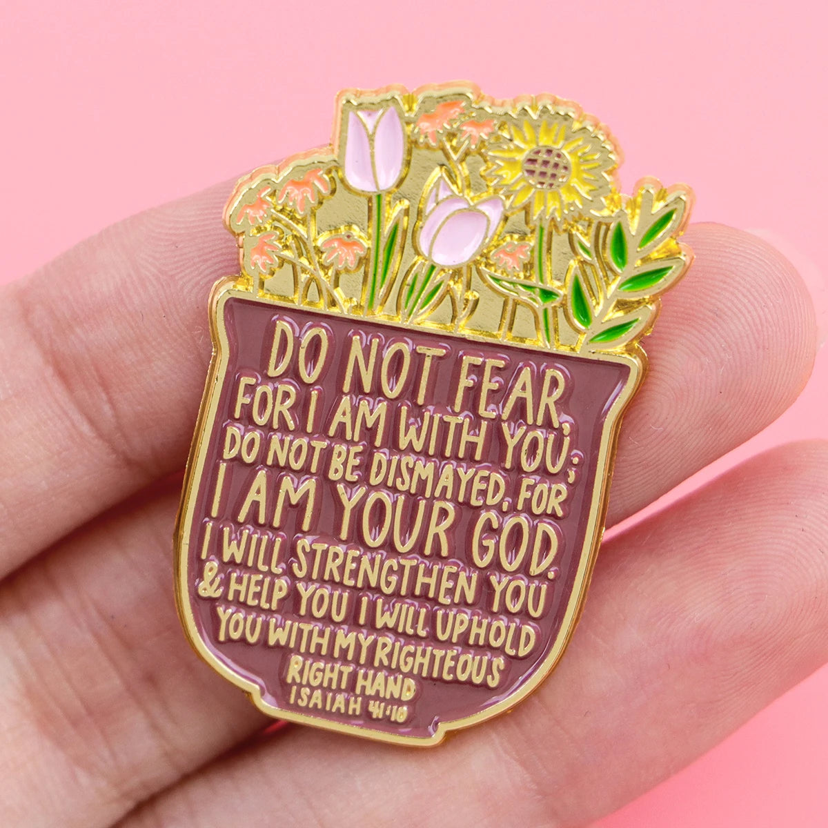 the BIBLE QUOTES - Jesus Bible Enamel Pins, Flowers Quotes Brooch Lapel Pin Badge, Clothing Accessories Fashion Jewelry Friend Gift