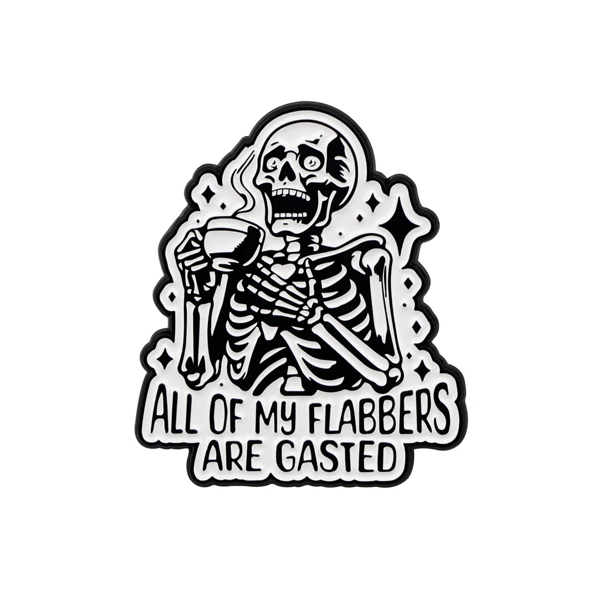 the FUNNY ONES - Cartoon Quotation Accessories Cute & Funny Lapel Pins