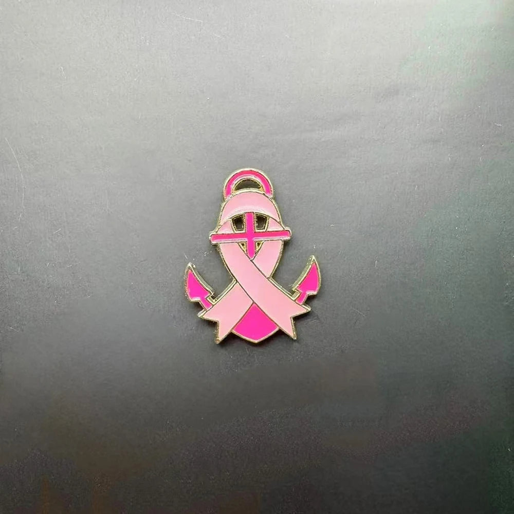 Breast Cancer Ribbon Brooch Breast Cancer Pin Breast Cancer Awareness Pin Pink Ribbon Badge For Support Fashion Accessories