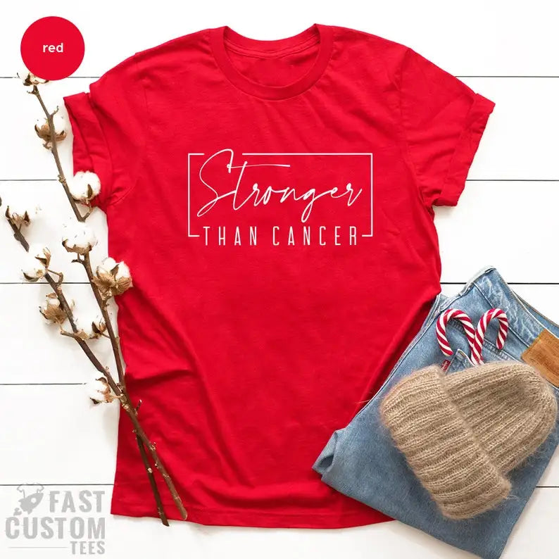 the STRONGER THAN CANCER - Cancer Survivor T-Shirt