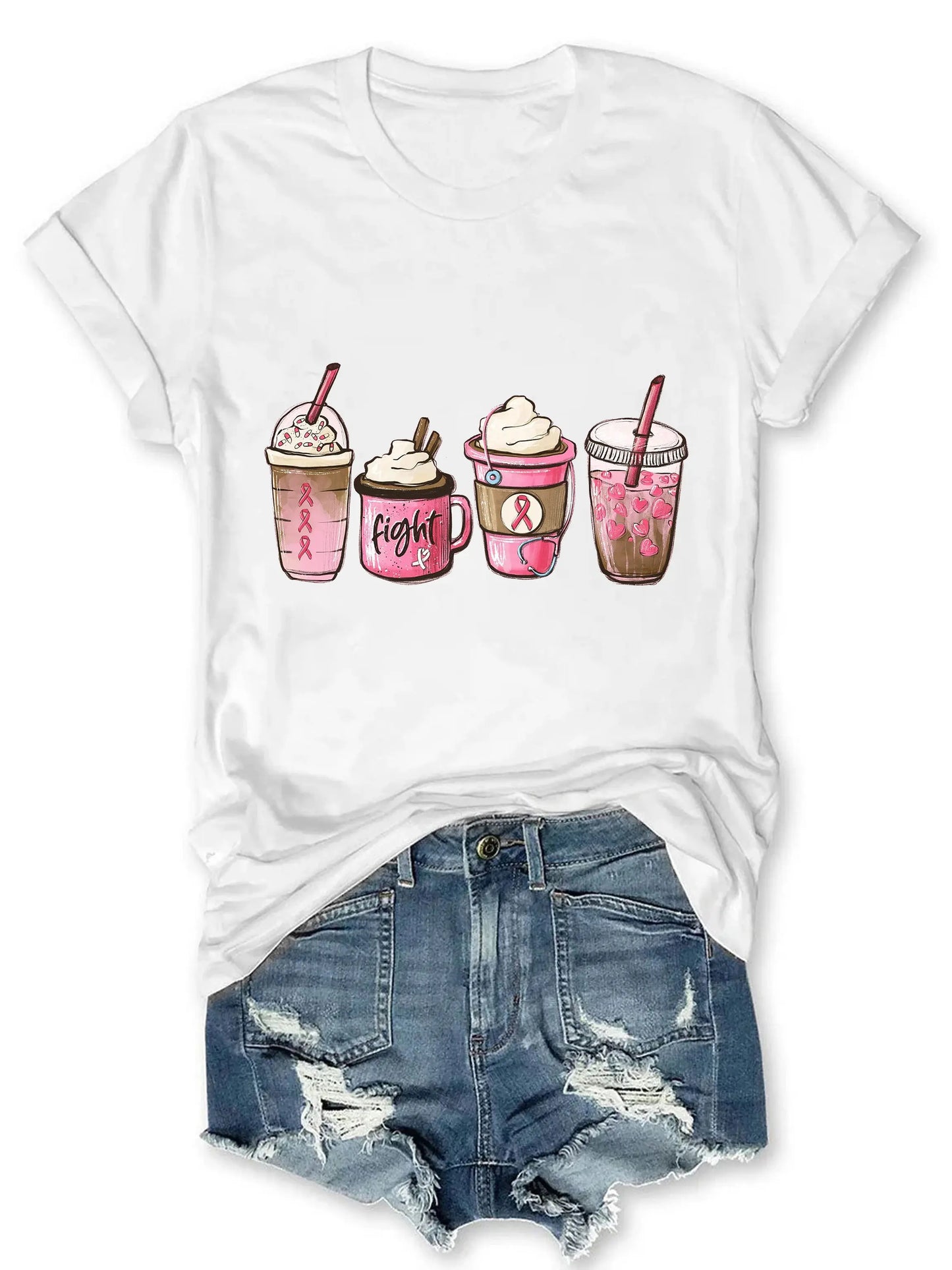 the CURE CAFE - Breast Cancer Warrior T-Shirt