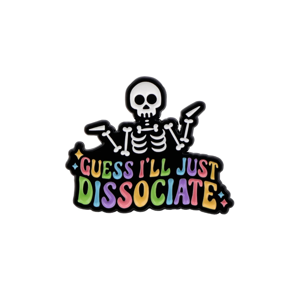 the FUNNY ONES - Cartoon Quotation Accessories Cute & Funny Lapel Pins