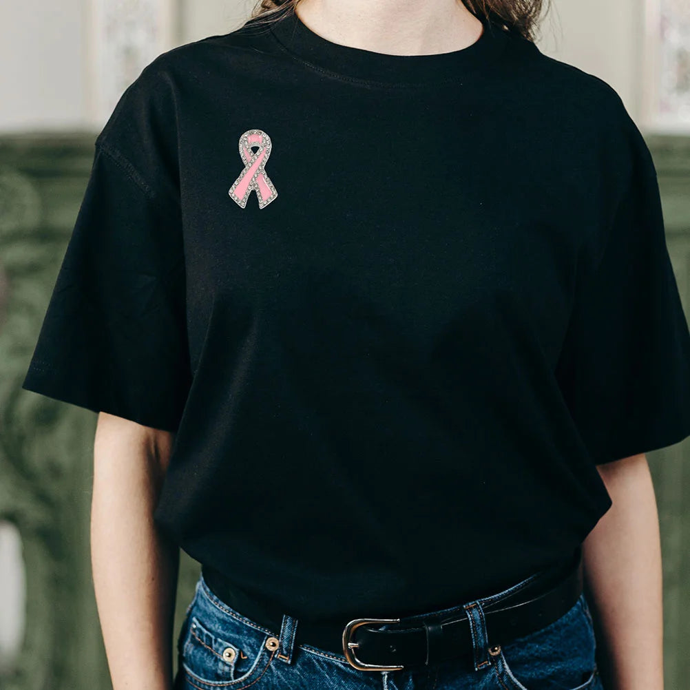 the PINK RIBBON - Breast Cancer Awareness Lapel Pin/Brooch