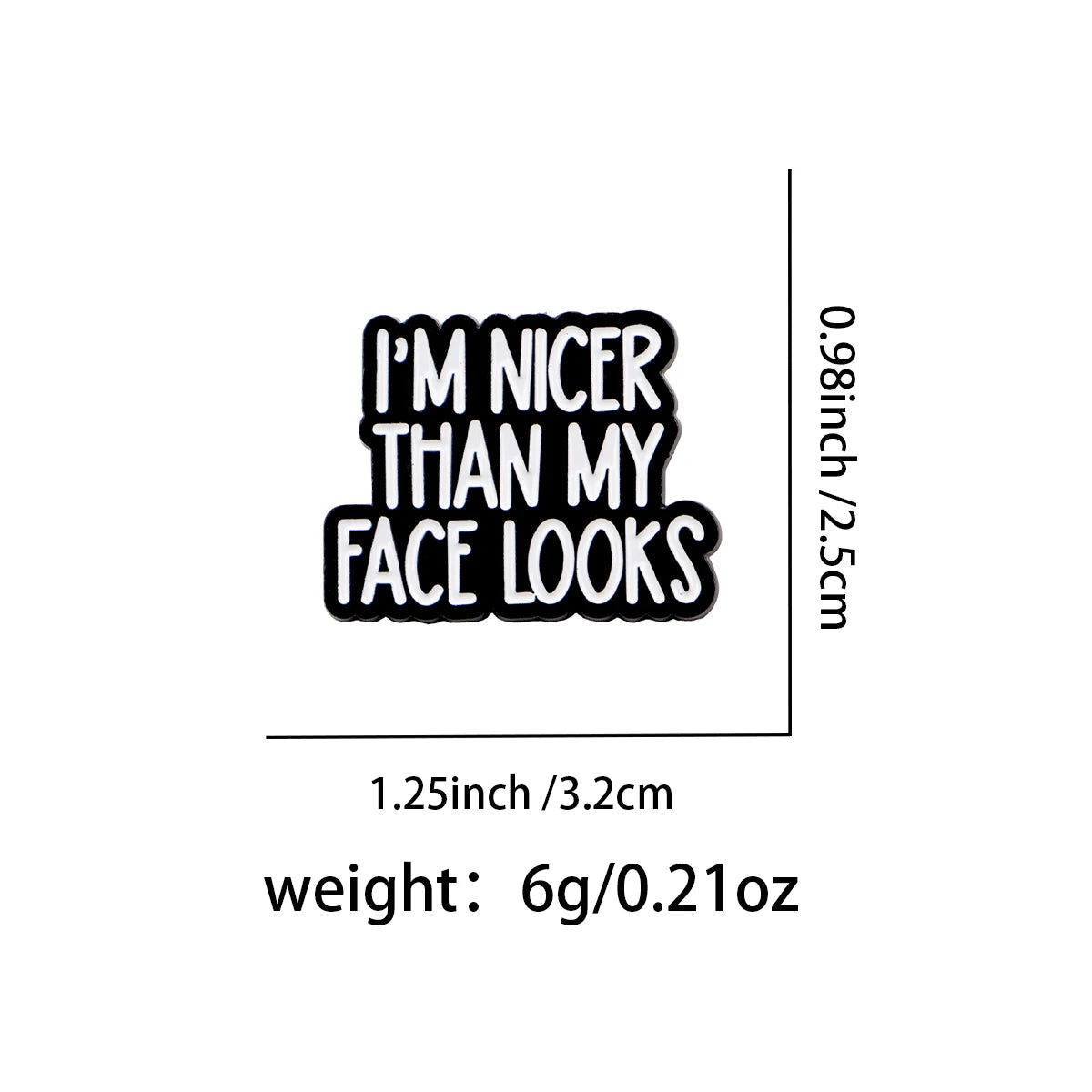 the FUNNY GIRL - Inspirational Sayings Enamel Pin, Funny Quotes Brooch Pins, Lapel Pins Badge Clothing Accessories Fashion Jewelry Gifts