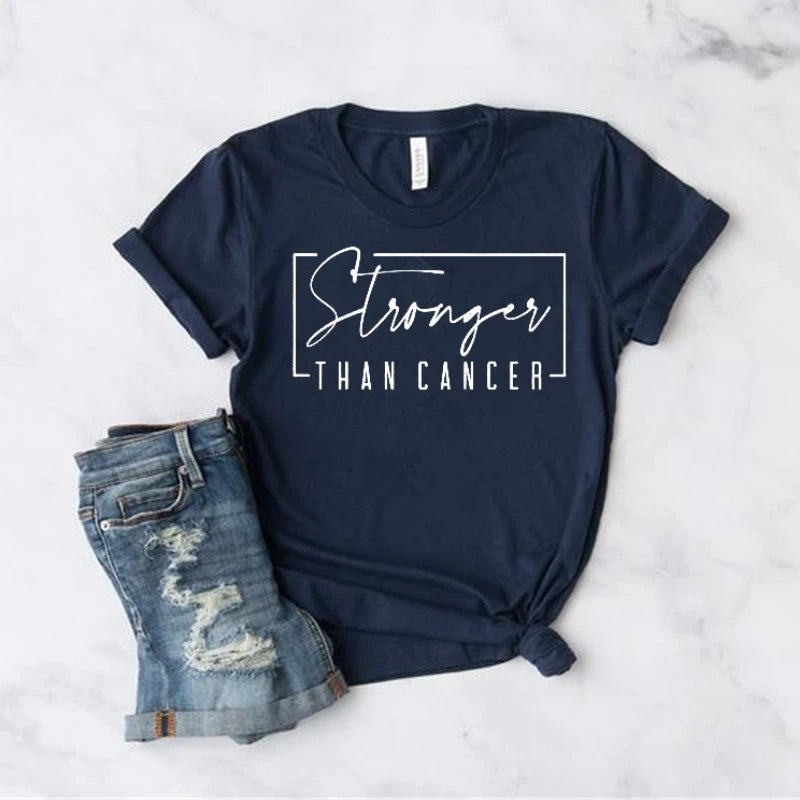 the STRONGER THAN CANCER - Cancer Survivor T-Shirt