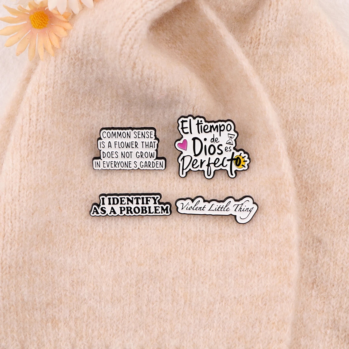 the FUNNY GIRL - Inspirational Sayings Enamel Pin, Funny Quotes Brooch Pins, Lapel Pins Badge Clothing Accessories Fashion Jewelry Gifts