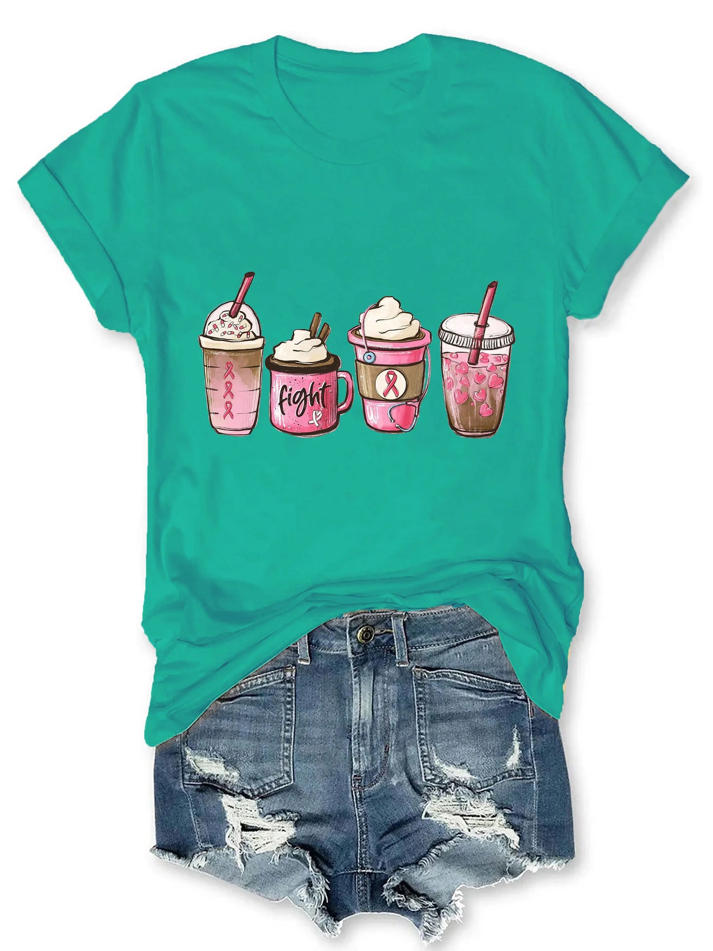 the CURE CAFE - Breast Cancer Warrior T-Shirt