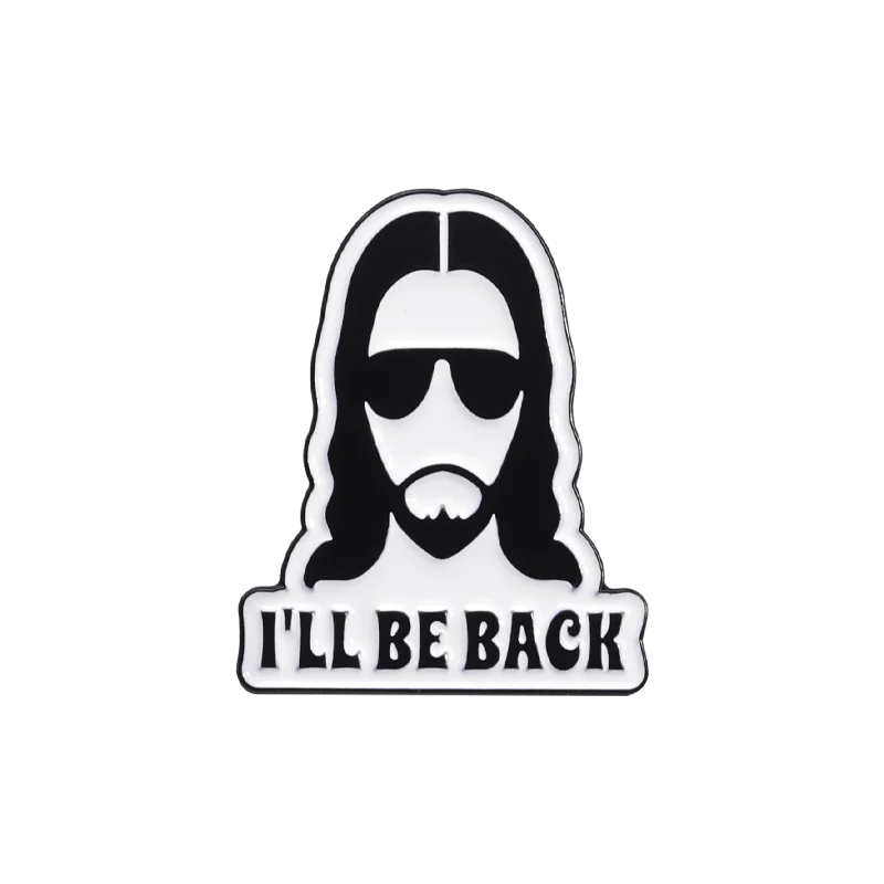 the JESUS LOVES ME - Enamel Pins Custom Christian God Is Good Metal Brooches Lapel Badge Jewelry Gift