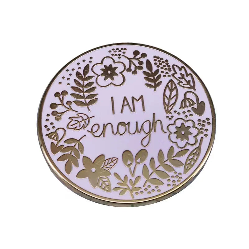 the OKIE-DOKIE - Fun Mental Health Awareness Badges, Self Anxiety Brooch Lapel Pins for Fashion, Women Jewelry Accessories