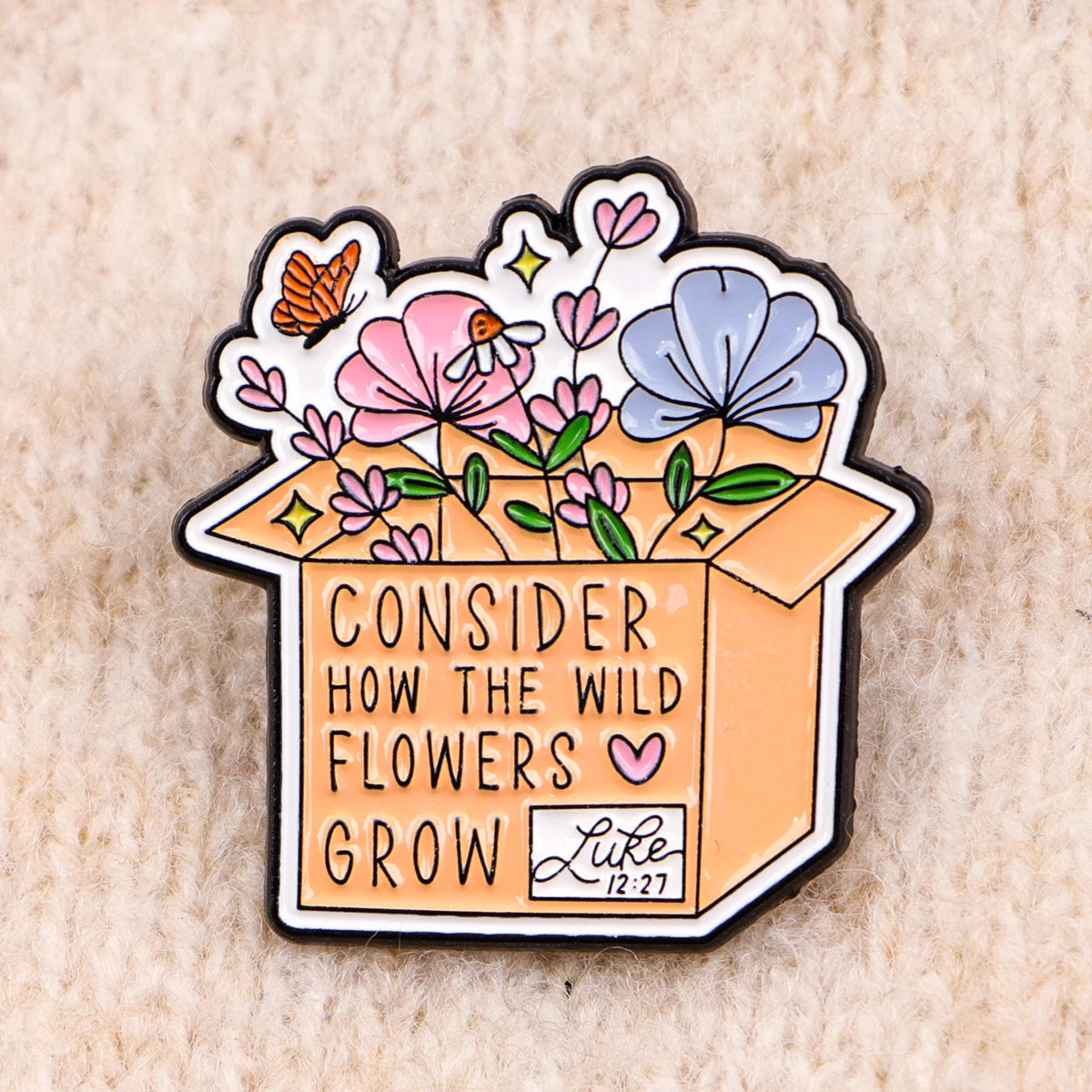 the BIBLE QUOTES - Jesus Bible Enamel Pins, Flowers Quotes Brooch Lapel Pin Badge, Clothing Accessories Fashion Jewelry Friend Gift