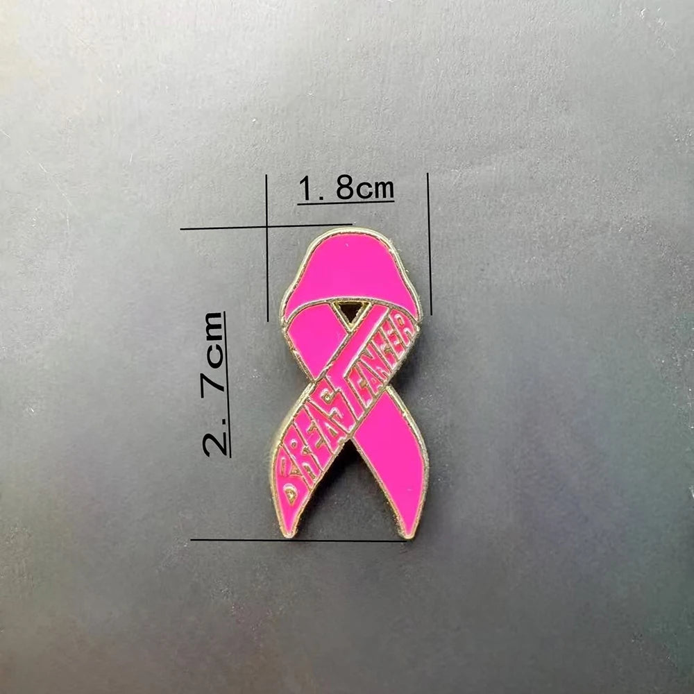 Breast Cancer Ribbon Brooch Breast Cancer Pin Breast Cancer Awareness Pin Pink Ribbon Badge For Support Fashion Accessories