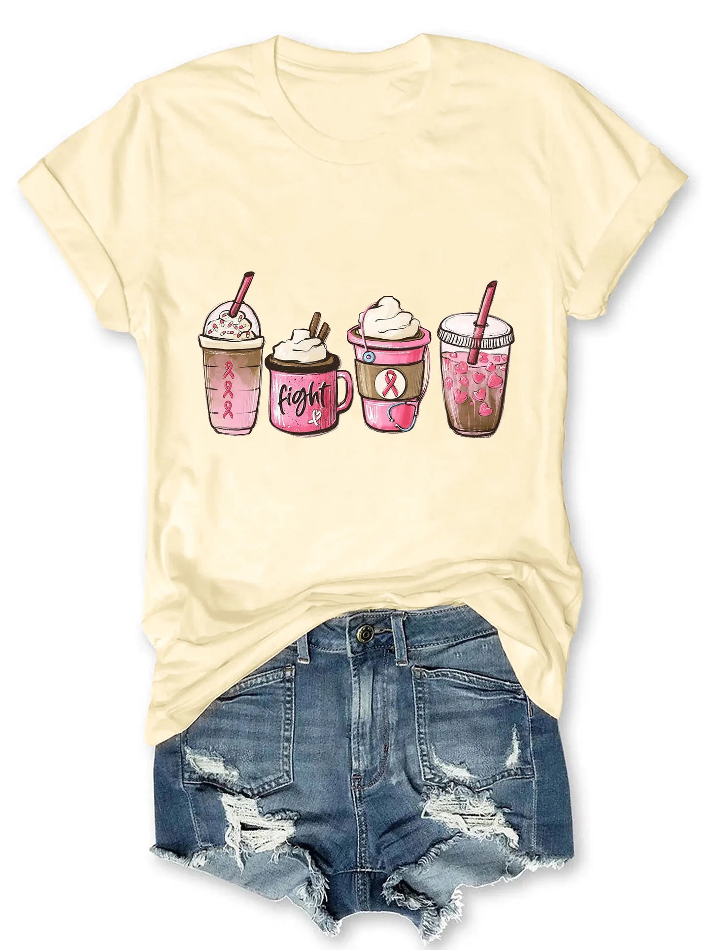 the CURE CAFE - Breast Cancer Warrior T-Shirt