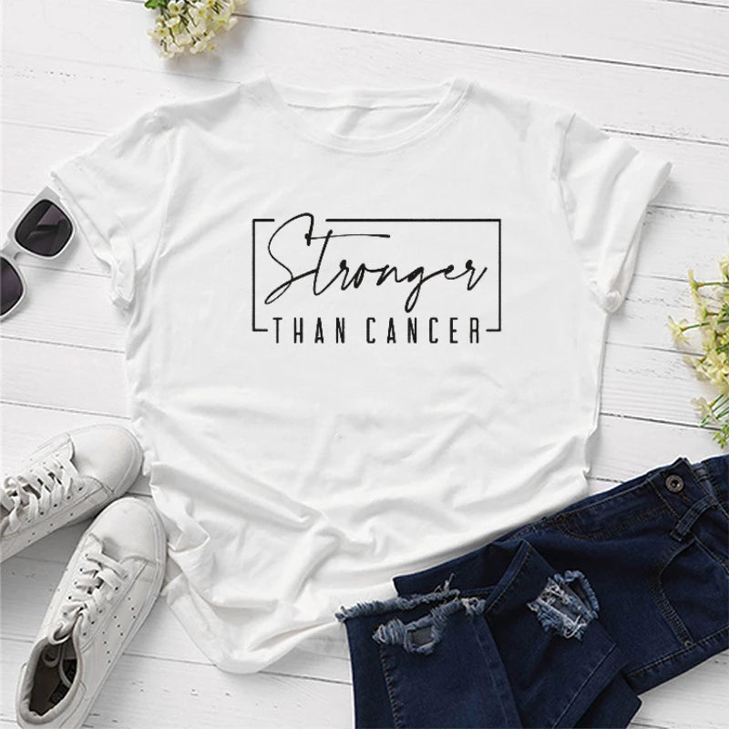 the STRONGER THAN CANCER - Cancer Survivor T-Shirt