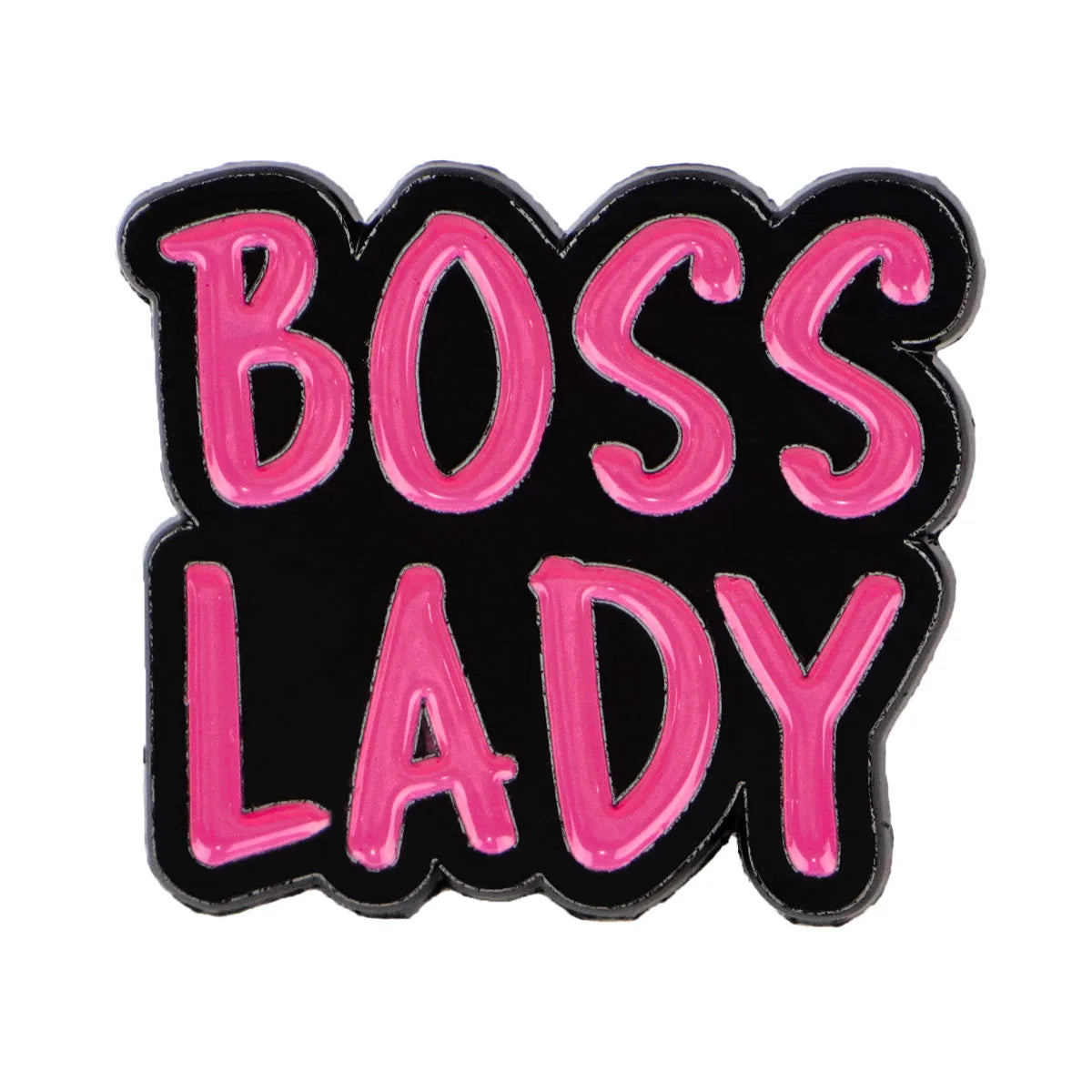 the BOSS LADY - Creativity Quotation Enamel Pins, Women Cute Badge Lapel Pin, Fashion Jewelry Gifts