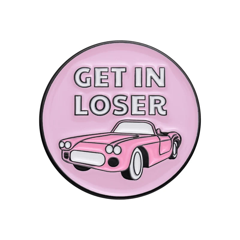 the MEAN GIRLS - Enamel Pins Custom Brooches Lapel Badges Cartoon Campus Youth Movie Jewelry Gift for Friends